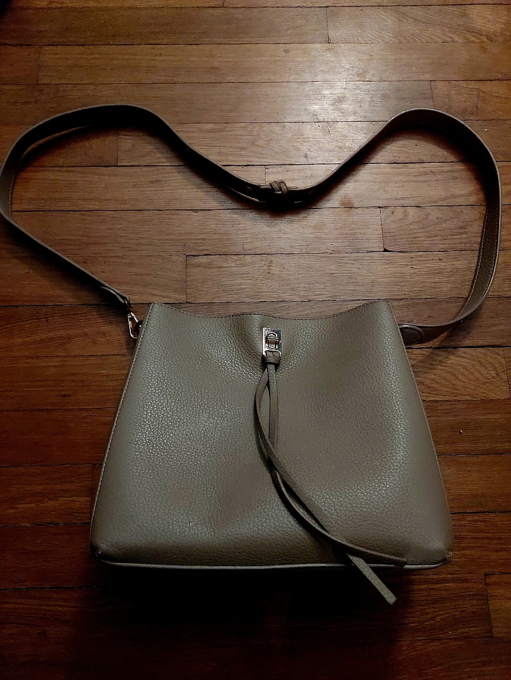 Everyday Grey Crossbody Tote Bag